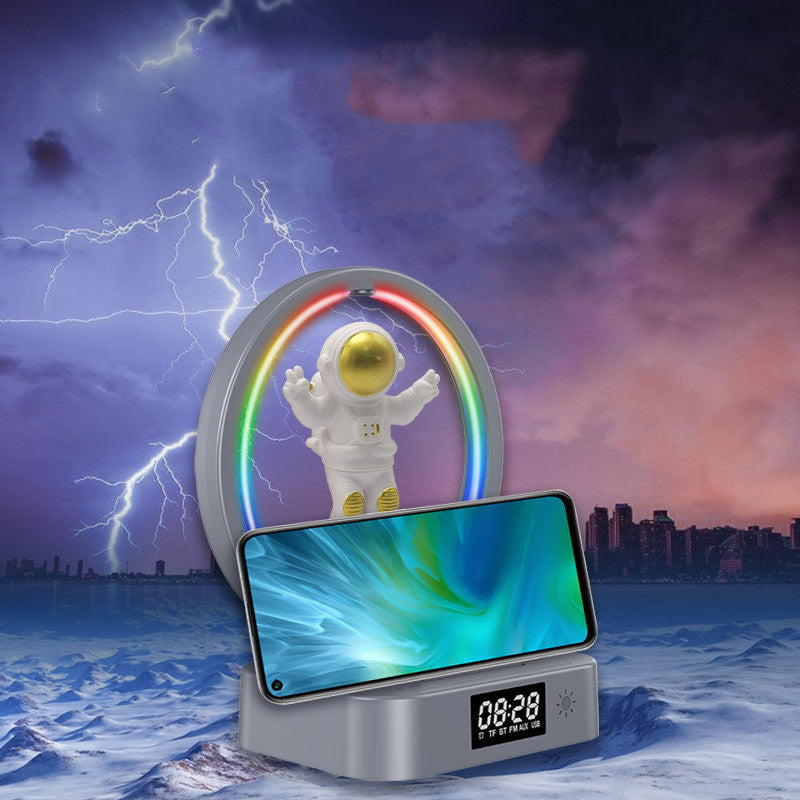 Magnetic Levitation Bluetooth-compatible Speaker Astronaut Home RGB Mini Radio TWS Sound Box Outdoor Wireless Subwoofer TF AUX USB